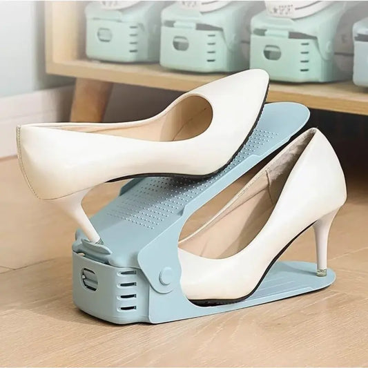 Adjustable shoe stacker