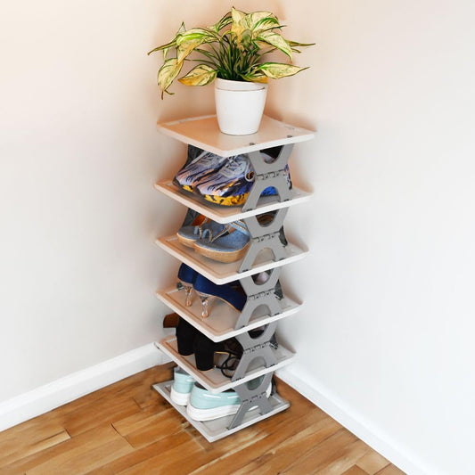 6-layer foldable shoe rack