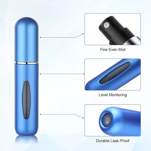 Refillable mini perfume atomizer bottle