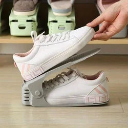 Adjustable shoe stacker