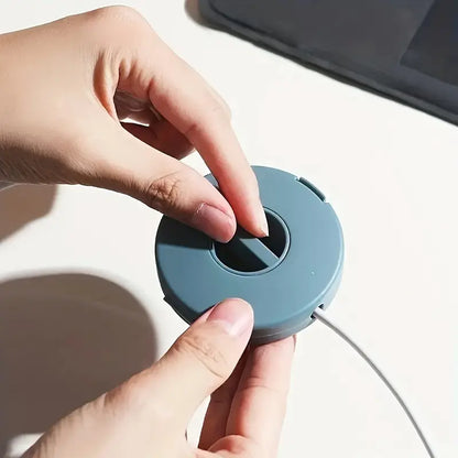 Portable plastic cable holder