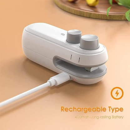 2-in-1 Rechargeable Mini Bag Sealer and Cutter