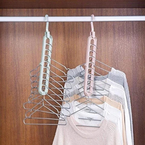 9-hole magic clothes hanger