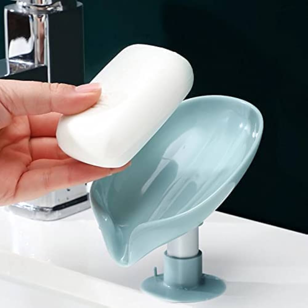 Leaf-Shaped Self-Draining Soap Stand