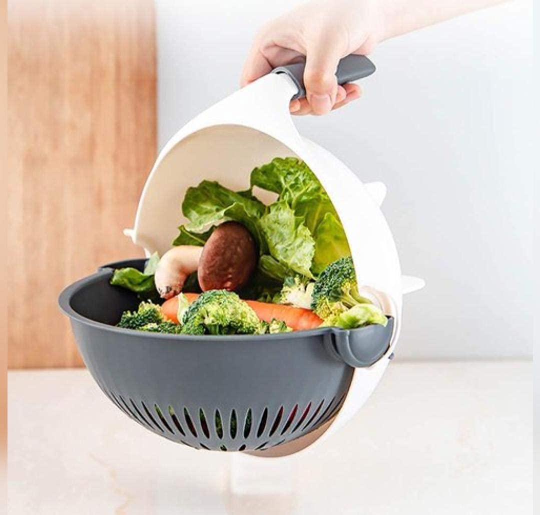 9-in-1 Multifunctional Vegetable Chopper &amp; Magic Rotate Colander