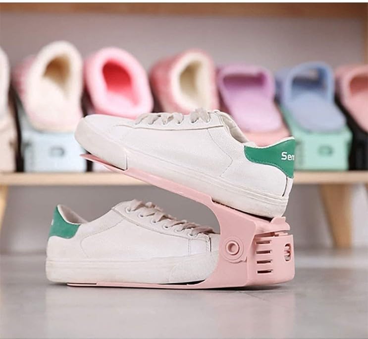 Adjustable shoe stacker