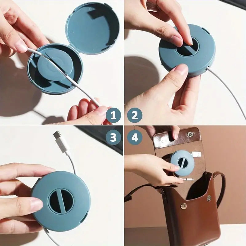 Portable plastic cable holder