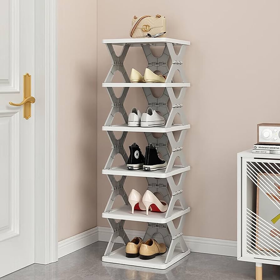 6-layer foldable shoe rack