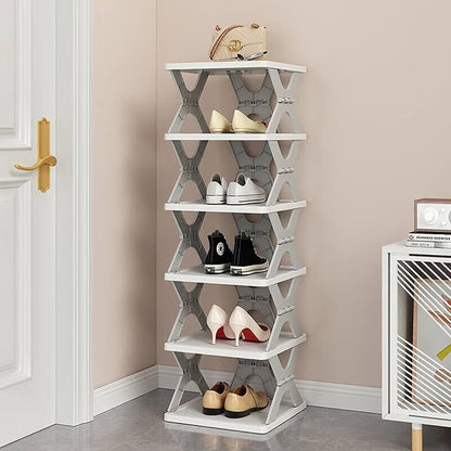 6-layer foldable shoe rack