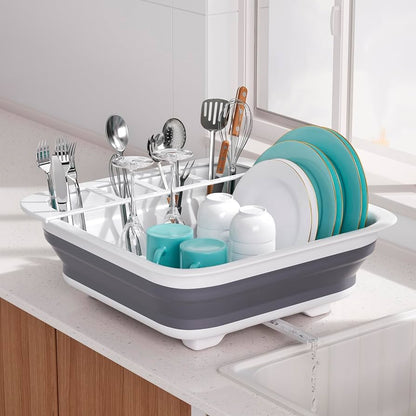 Foldable dish drying rack