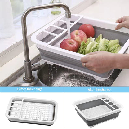 Foldable dish drying rack