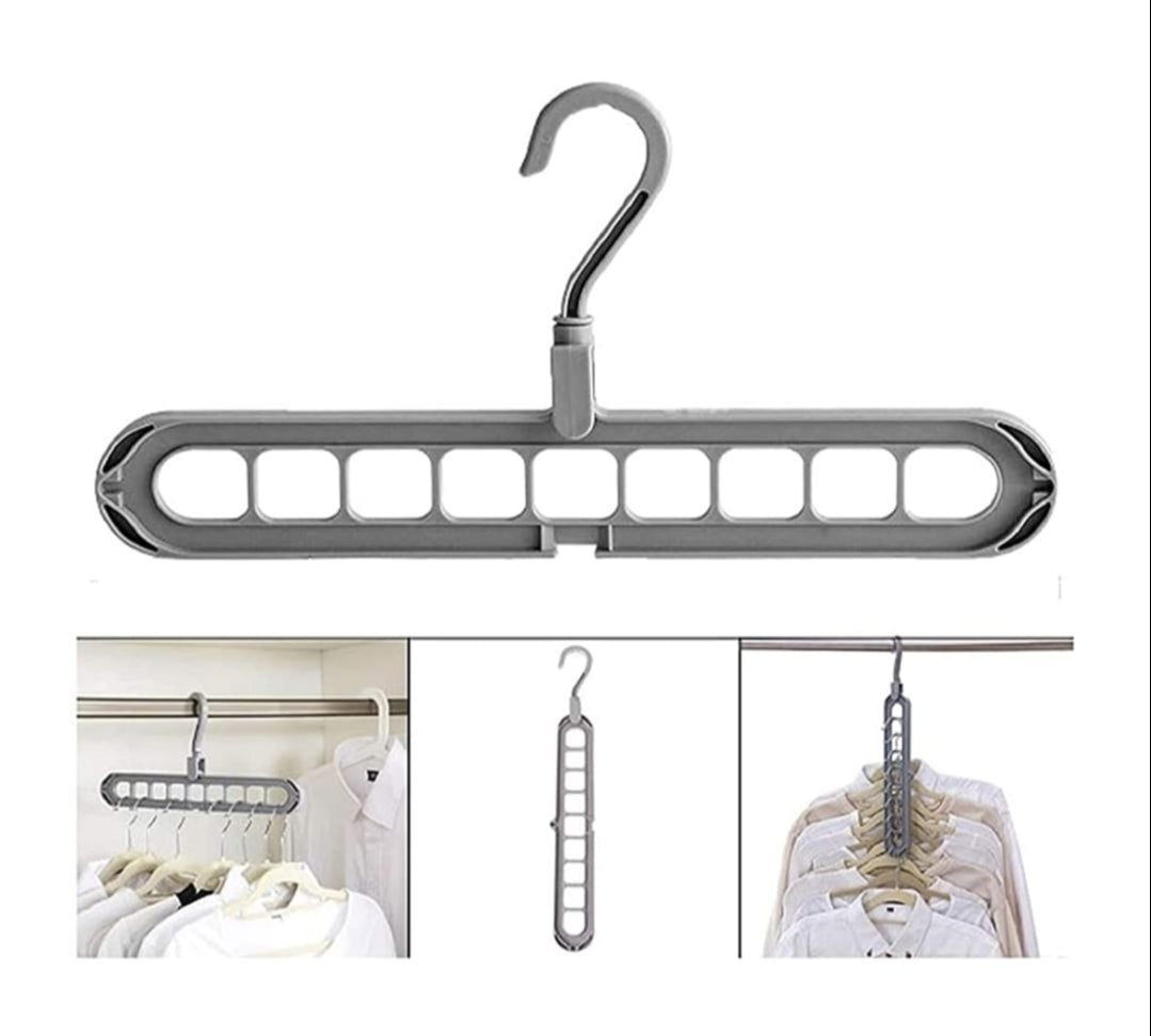 9-hole magic clothes hanger