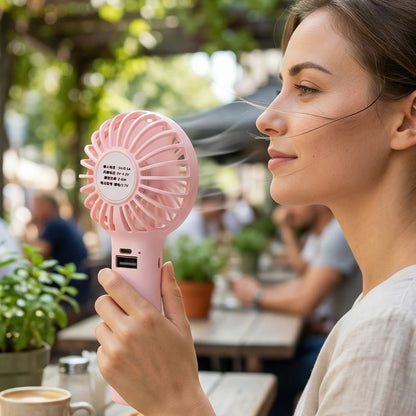 Portable handheld fan