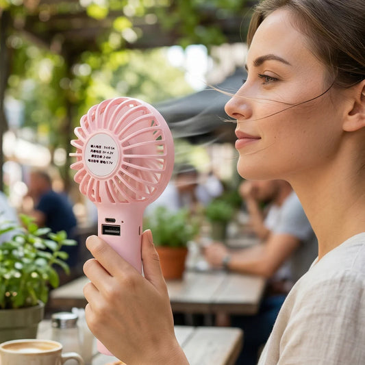 Portable handheld fan