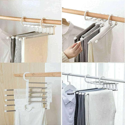 5-in-1 Multifunctional Space-Saving Clothes Hanger