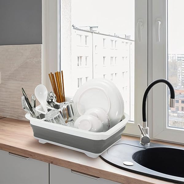 Foldable dish drying rack