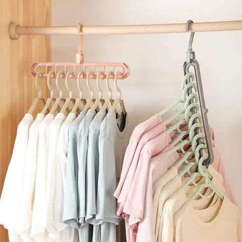 9-hole magic clothes hanger