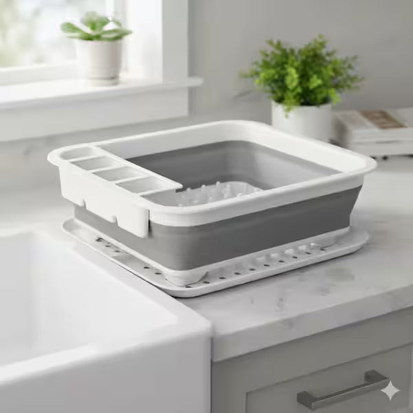 Foldable dish drying rack