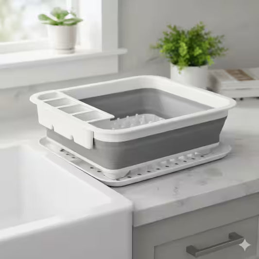 Foldable dish drying rack