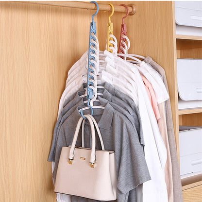 9-hole magic clothes hanger
