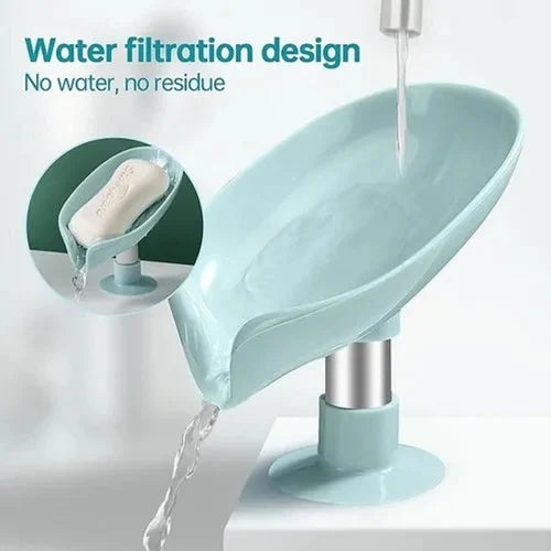 Leaf-Shaped Self-Draining Soap Stand