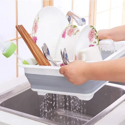 Foldable dish drying rack